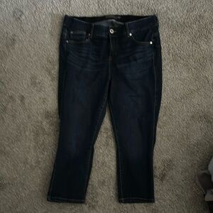 Torrid plush Size Crop straight leg stretch Denim Jeans